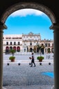 Plaza Vieja square in Old Havana, Cuba